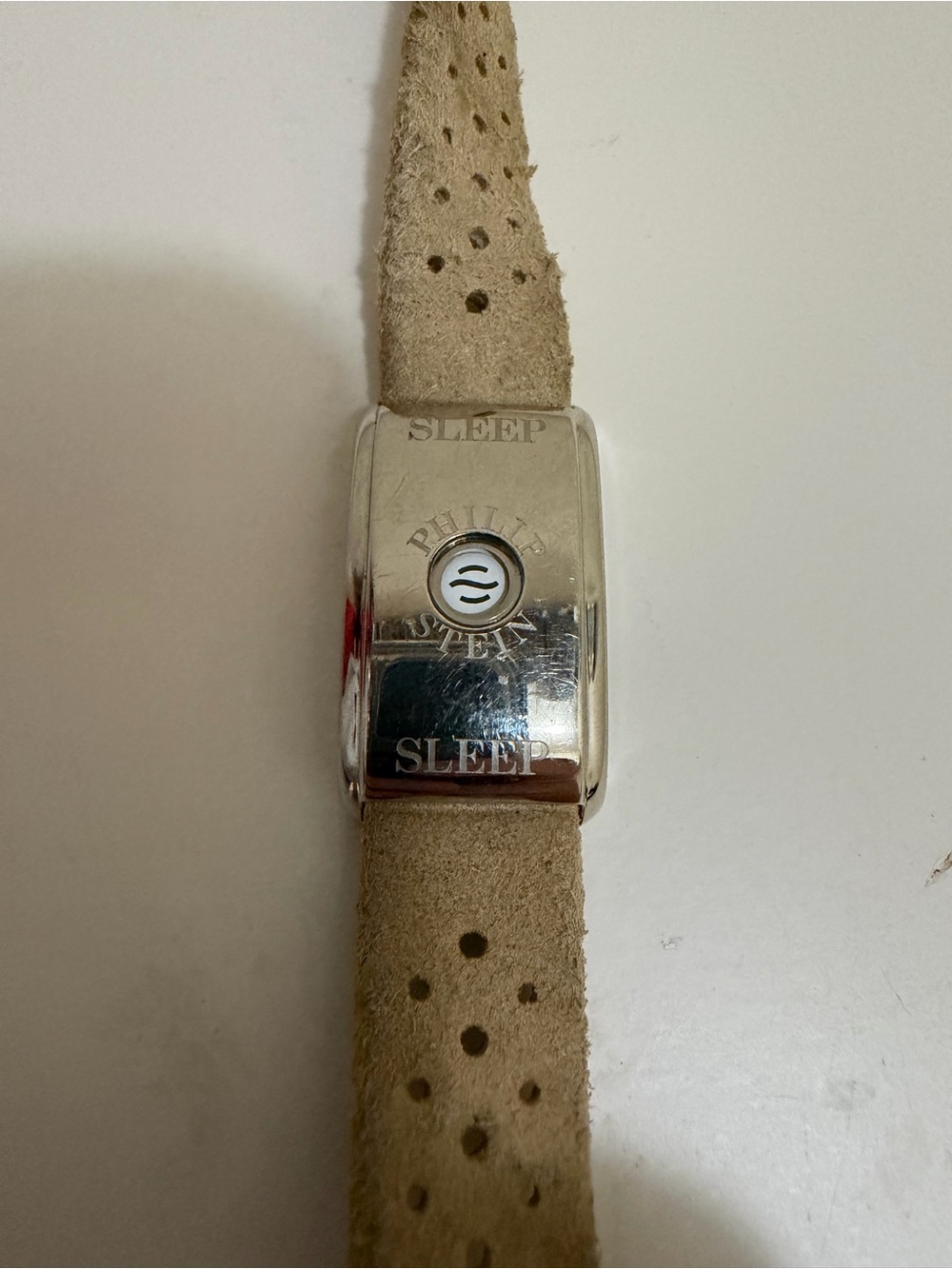 Philip Stein Sleep Bracelet Natural Frequency Tech Tan Leather Strap